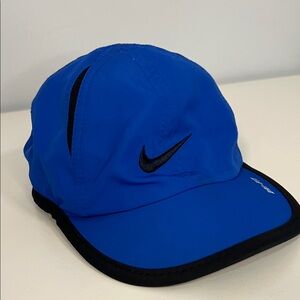 Nike Kids Royal Blue Dri-Fit Hat‎ with Black Trim Velcro Strap Size Infant Boys